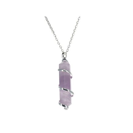 Amethyst Point Spiral Pendant