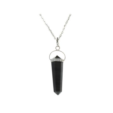 Rainbow Obsidian Point Swing Pendant