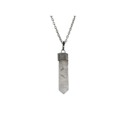 Smokey Quartz Pencil Pendant