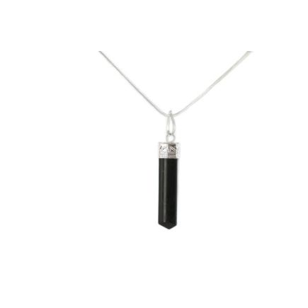 Tourmaline Black Pencil Pendant