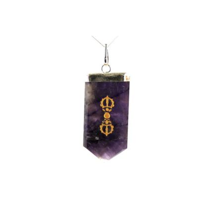 Amethyst Dorje Tongue Pendant