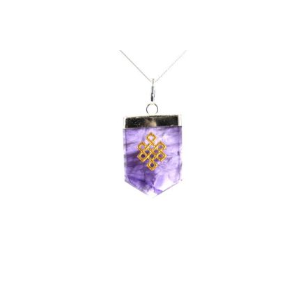 Amethyst Infinity Tongue Pendant
