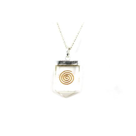 Quartz Swirl Tongue Pendant