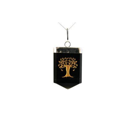 Tourmaline Tree Of Life Tongue Pendant