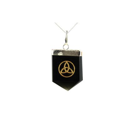 Tourmaline Triquetra Tongue Pendant