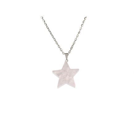 Rose Quartz Star Pendant
