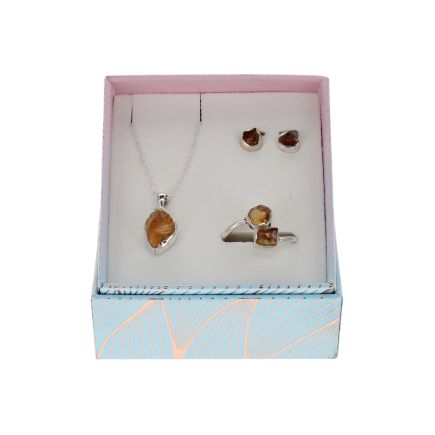 Citrine Jewellery Gift Set