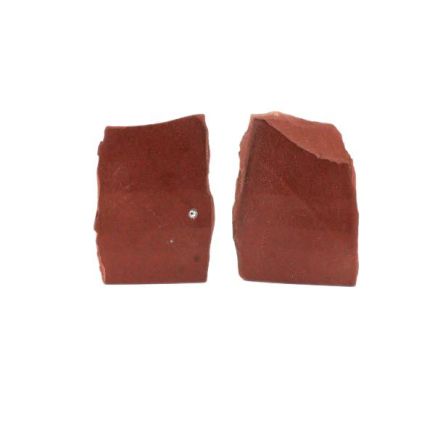 Red Jasper One Side Pol Pair