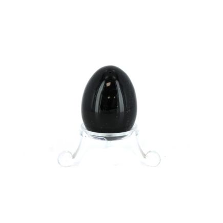 Silver Sheen Obsidian Egg