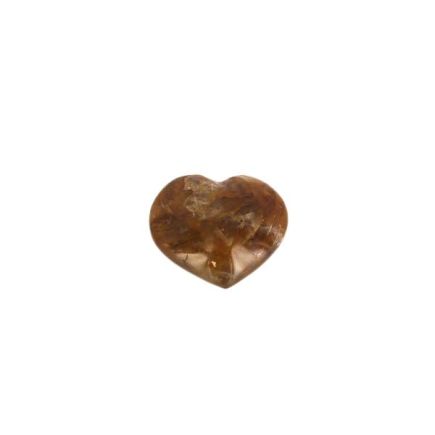 Quartz - Golden Healer Heart