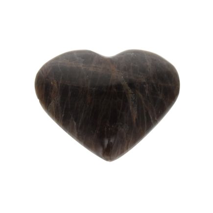 Black Moonstone Heart