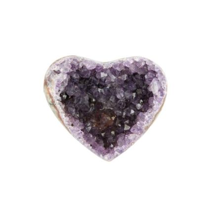 Amethyst Cluster Heart 2