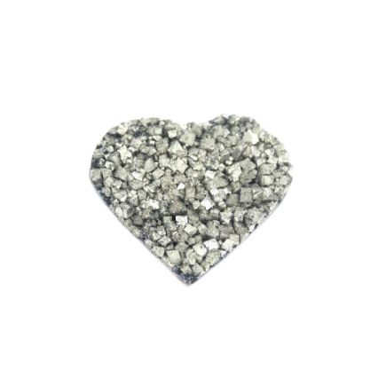 Extra Quality Hematite & Pyrite Heart Size 6