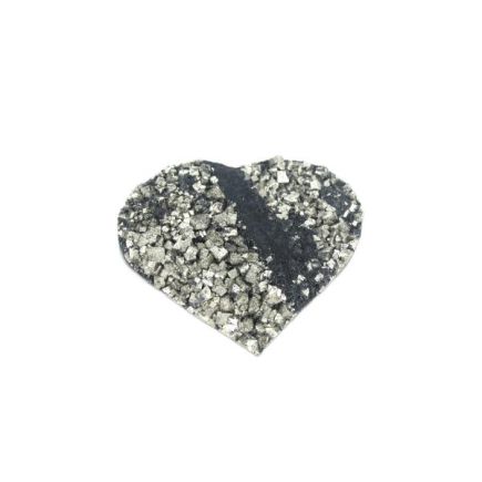 Extra Quality Hematite & Pyrite Heart Size 10