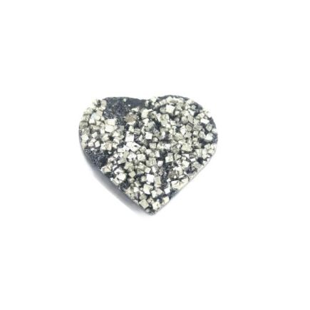 Hematite &  Pyrite Heart Extra Quality