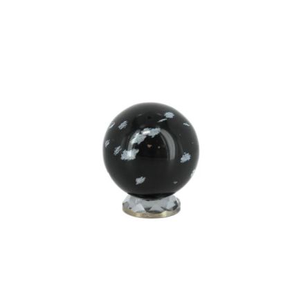 Snowflake Obsidian Sphere