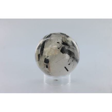 Tourmalinated Quartz Sphere 7