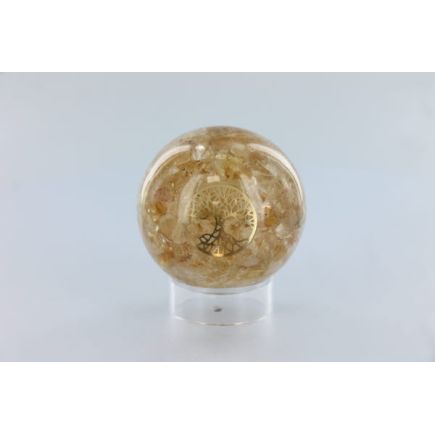 Citrine Tree Of Life Orgone Sphere