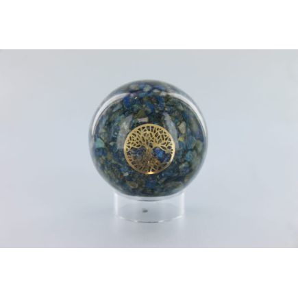 Lapis Tree Of Life Orgone Sphere