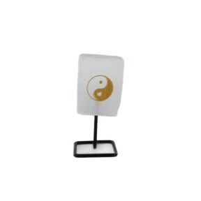 Selenite YinYang on Stand