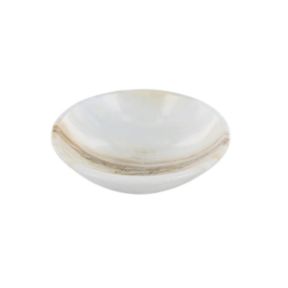 Aragonite Amber Bowl