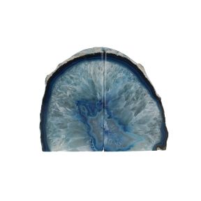 Blue Agate Book Ends 2