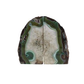 Green Agate Book Ends 2