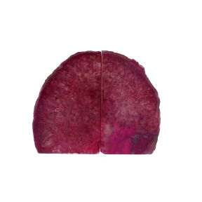 Pink Agate Book Ends 0