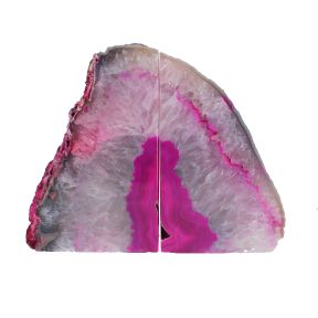 Pink Agate Book Ends 4