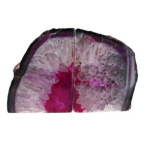 Pink Agate Book Ends 5