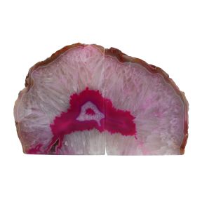 Pink Agate Book Ends 8