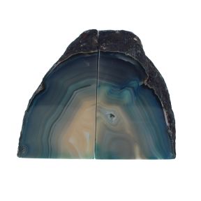 Teal Agate Book Ends 3