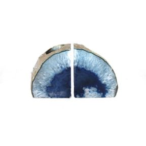 Blue Agate Book End Candle Holder