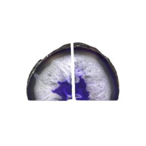 Agate Purple Book End Candle Holder