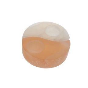Yin Yang Selenite Tea Light Holder