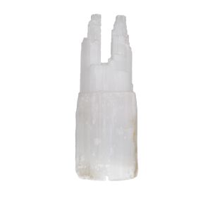 Selenite Two Tower Lamp 25cm