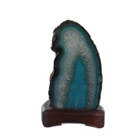 Teal Agate Lamp
