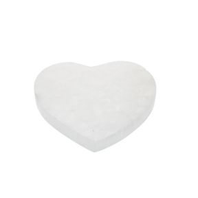 Selenite Heart Slice