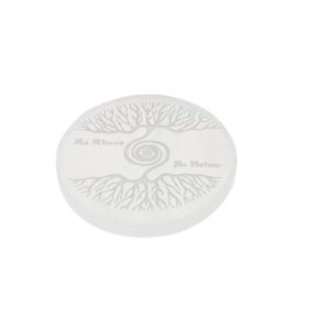 Selenite Tree of Life Slice