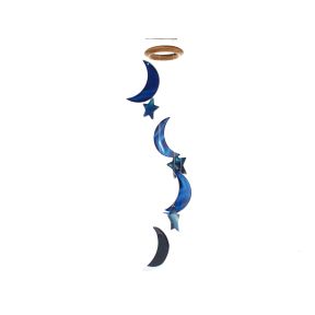 Blue Agate Moon & Stars Windchime