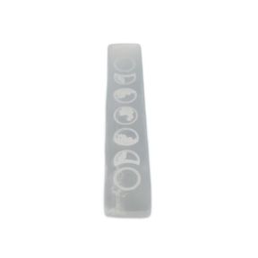 Selenite Flat Ruler 7 Moon