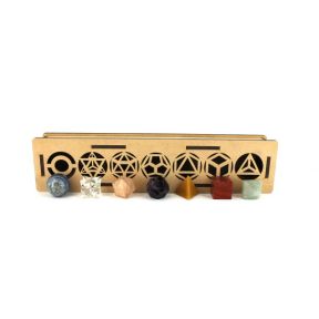 Chakra Platonic Solids Crystal Set