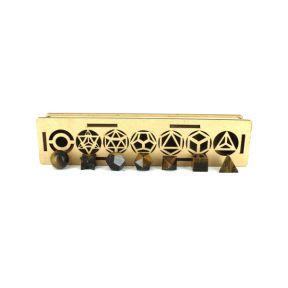 Tigers Eye Platonic Solids Set