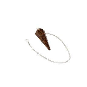 Fossil Jasper Faceted Cone Pendulum
