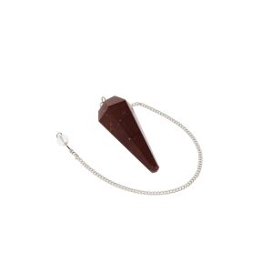 Red Jasper Faceted Cone Pendulum