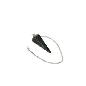 Kambaba Jasper Faceted Cone Pendulum