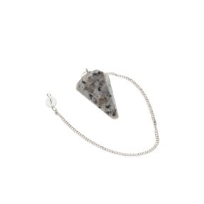Kiwi Jasper Faceted Cone Pendulum