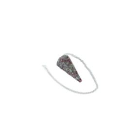 Ruby Faceted Cone Pendulum