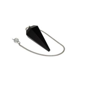 Rainbow Obsidian Faceted Cone Pendulum