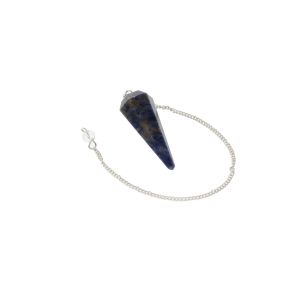 Sodalite Faceted Cone Pendulum